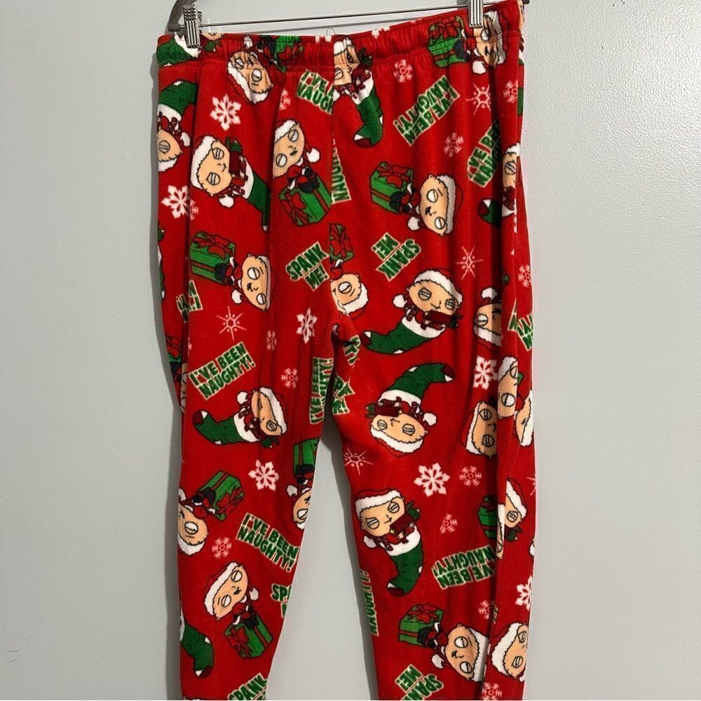Family Guy Stewie Naughty Christmas Men’s Size XL (40x42) Lounge Pajama Pants